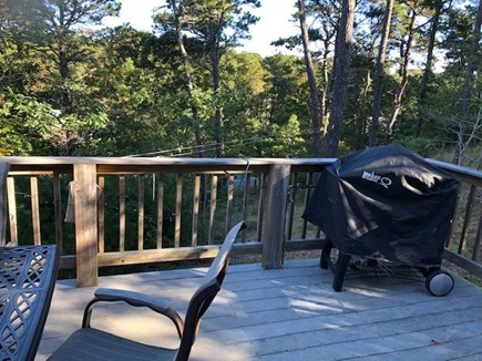 Wellfleet Cape Cod vacation rental - Gas grill, patio table, umbrella, and lots of seating