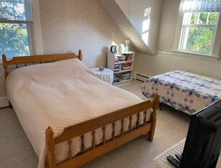 West Yarmouth Cape Cod vacation rental - 2nd bedroom has Queen & Twin size beds with TV