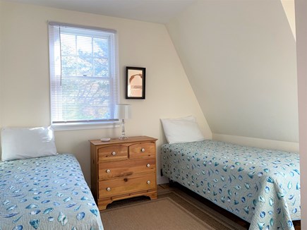 Harwich, Walk to beach and town Cape Cod vacation rental - Bedroom 2 with 2 twins