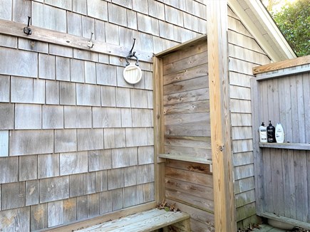 Harwich, Walk to beach and town Cape Cod vacation rental - Outside shower