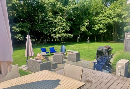 East Orleans Cape Cod vacation rental - Deck overlooking patio and yard