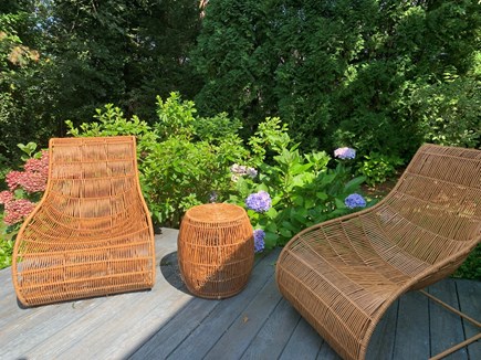 Chatham Cape Cod vacation rental - Back Deck Seating Area