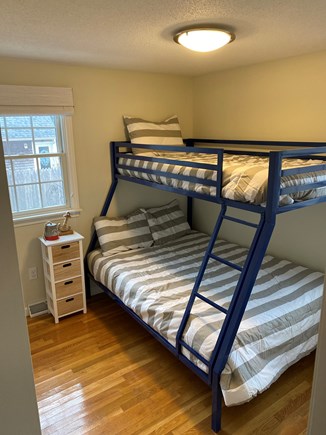 Dennis Port Cape Cod vacation rental - First floor bedroom, twin over full bunk.
