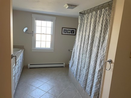 Dennis, Corporation Beach Cape Cod vacation rental - Second floor bathroom with double sinks