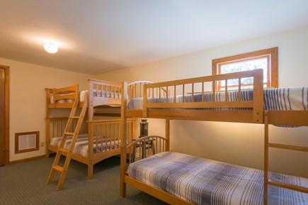 East Sandwich Cape Cod vacation rental - Bedroom 5 with 2 sets of bunks on lower level