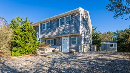 East Sandwich Cape Cod vacation rental - Separate entrance to lower level on front of house.