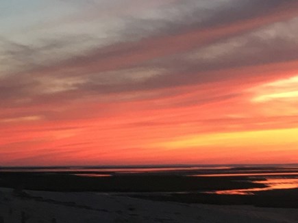 Brewster Flats off Lower Rd- R Cape Cod vacation rental - Sunset at low tide