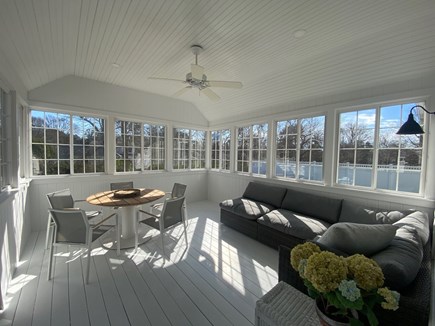 Brewster Flats off Lower Rd- R Cape Cod vacation rental - LIght Bright Airy Sun Room w/ Screens