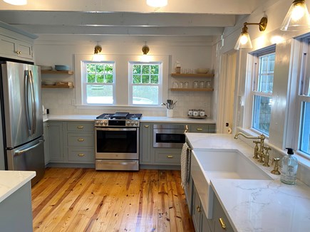Harwich Port Cape Cod vacation rental - Fully renovated kitchen with washer and dryer.