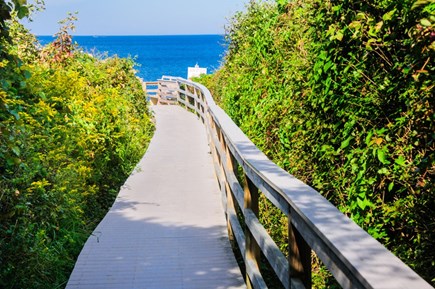 East Sandwich Cape Cod vacation rental - Boardwalk to Association Beach