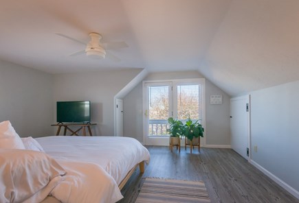 East Sandwich Cape Cod vacation rental - Master Bedroom with King and private balcony with waterviews