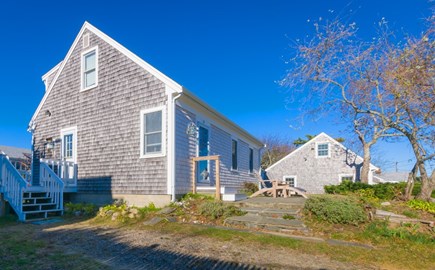 East Sandwich Cape Cod vacation rental - Small stone patio on front of the house