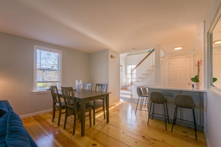 East Sandwich Cape Cod vacation rental - Dining and island seating area off entry hall