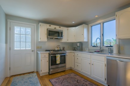 East Sandwich Cape Cod vacation rental - Kitchen door opens out to the deck
