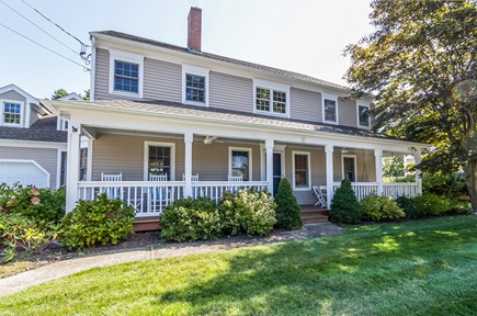 Falmouth Heights Cape Cod vacation rental - Front exterior with farmer's porch for rocking and relaxing