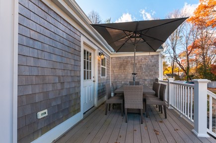 Centerville Cape Cod vacation rental - Dining Table on Deck