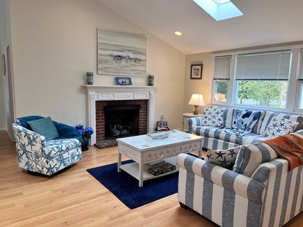 West Yarmouth Cape Cod vacation rental - Open concept Living Room with Gas Fireplace