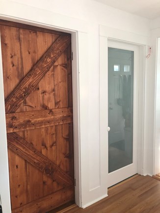 East Falmouth Cape Cod vacation rental - Barn door slider leads to bedroom