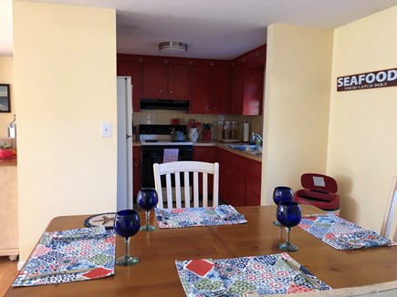 South Yarmouth Cape Cod vacation rental - Eating area and cozy kitchen.