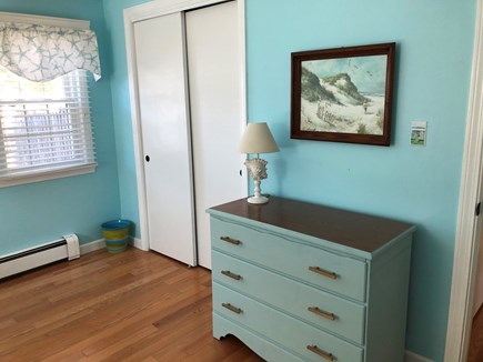 South Yarmouth Cape Cod vacation rental - Second bedroom with double closet and dresser.