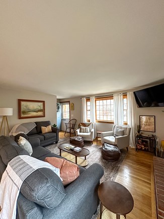South Dennis Cape Cod vacation rental - Living Room View (from dining area); Smart TV