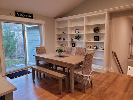 Centerville Cape Cod vacation rental - Dining area with sliders to Patio with gas grill