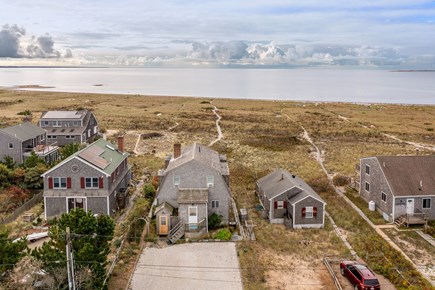 Provincetown Cape Cod vacation rental - Aerial view of the home with access to Cape Cod Bay