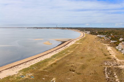 Provincetown Cape Cod vacation rental - Aerial view of the bay toward the Provincetown Monument