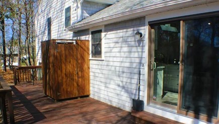 South Yarmouth Cape Cod vacation rental - Deck with outdoor shower