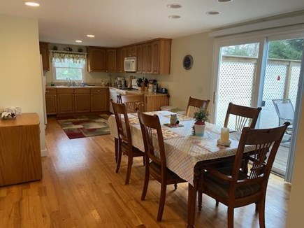 South Yarmouth  Cape Cod vacation rental - Dining area for 8 people. Extra chairs provided.