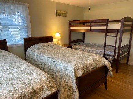 South Yarmouth  Cape Cod vacation rental - Third bedroom with two twin beds and bunk bed