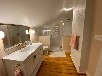 Bourne, Monument Beach Cape Cod vacation rental - Master Bath (8 x 12), spacious walk in shower