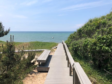 North Truro Cape Cod vacation rental - The association beach stairs are gentle (not steep!)