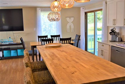 West Yarmouth Cape Cod vacation rental - Dining with Sliders to Deck