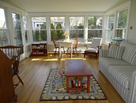 West Harwich Cape Cod vacation rental - Lovely sun room – great gathering place – overlooks yard
