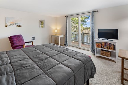 Chatham Cape Cod vacation rental - Second floor bedroom with queen bed  w/ access to upper deck