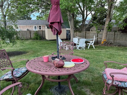 Yarmouth Cape Cod vacation rental - Out door dining table and chairs