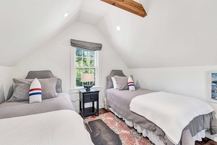 Barnstable Cape Cod vacation rental - Second floor bedroom up the spiral stairs