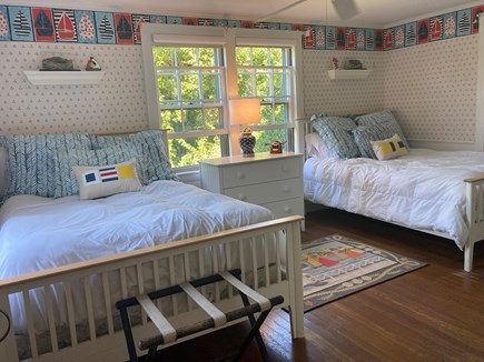East Orleans Cape Cod vacation rental - Guest room #2 - two doubles in a Jack & Jill configuration