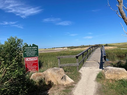 East Orleans Cape Cod vacation rental - The footbridge is private for our association only
