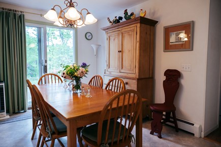 Brewster Cape Cod vacation rental - Dining area in the country kitchen.