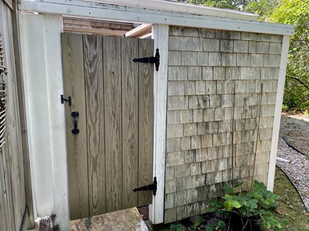 Brewster Cape Cod vacation rental - Spacious outdoor shower with changing area.