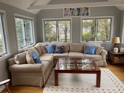 Harwichport Cape Cod vacation rental - Three walls of windows to let the sunshine in.