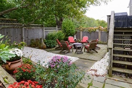 Centerville Cape Cod vacation rental - Terraced Garden overlooking the Private Patio