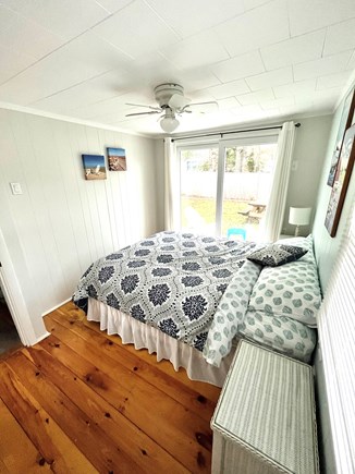 Popponesset Cape Cod vacation rental - Bedroom #2- Queen bed, closet and personal deck
