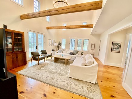 Dennis Cape Cod vacation rental - Family room with plenty of room for everyone and large Smart TV.