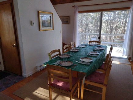 Wellfleet Cape Cod vacation rental - Dining with Sliders to Deck