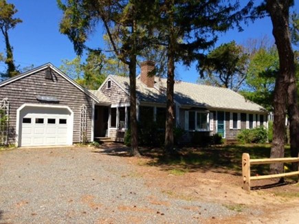 Brewster Cape Cod vacation rental - Front of house with empty lot next door, provides privacy