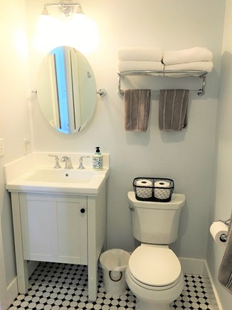 Cotuit Cape Cod vacation rental - Recently updated bath; extra storage available in hall closet