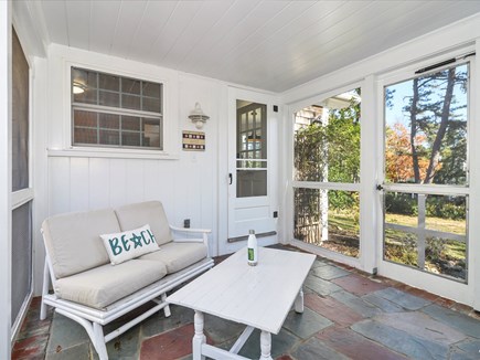 Chatham Cape Cod vacation rental - Screened in porch for morning coffee